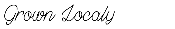 Grown Localy font preview